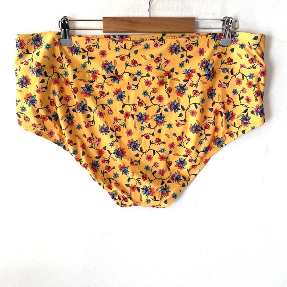 (B21) NEW ModCloth The Sara High-Waisted Bikini Bottom ONLY, Sz 2X, NWT - Picture 11 of 13